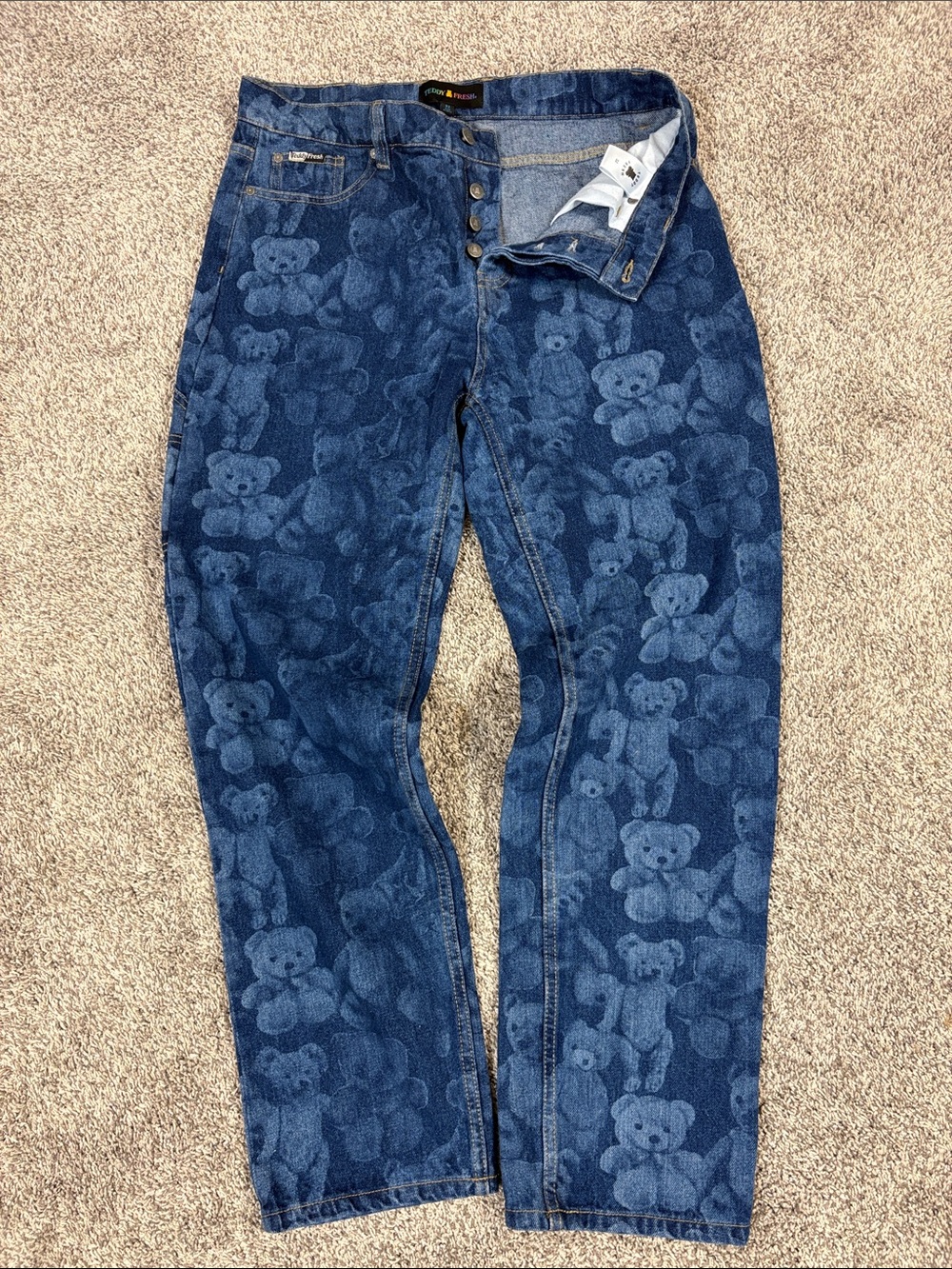 Teddy Fresh Button Fly Carpenter Jeans
